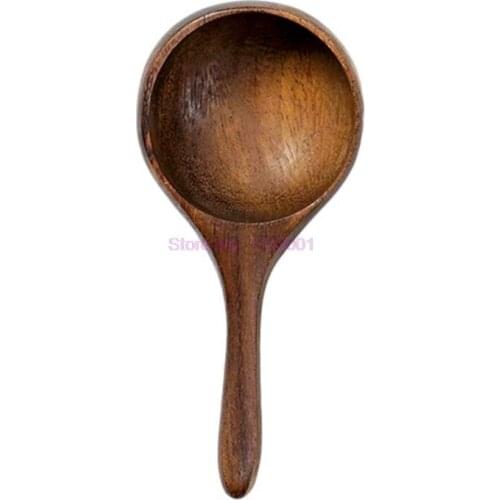 50pcs Wooden Milk Powder Spoon Mini Coffee Bean Spoon Milk Powder Measure Spoon Kitchen Tool for Liquid Spice Powder