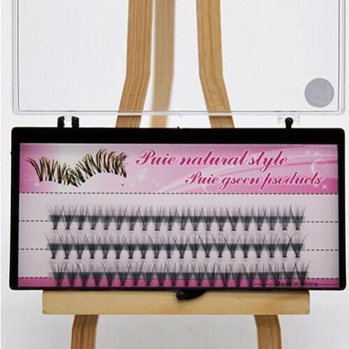 Fake Eyelashes Professional Makeup 60 Pcs Clusters Eye Lashes Grafting Fake False Eyelashes Combo Set