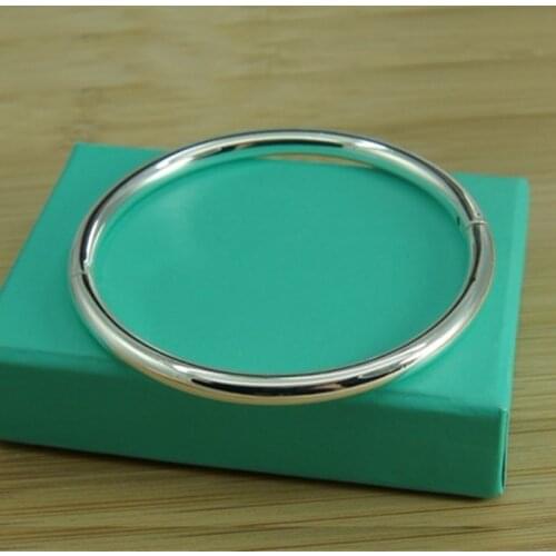 BABYLLNT Fashion Vintage 925 Silver Bangles Jewelry Silver Bangles For Women Charm Jewelry Gift Pulsera De Plata