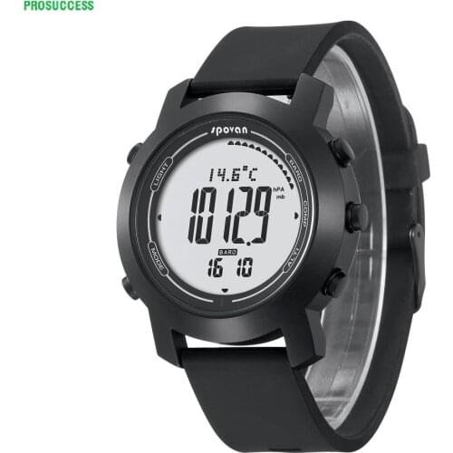 Borva2 Date Time Display Weather Forecast Compass Barometer Altimeter 3D Pedometer Cold Light Thermometer measuring Smart Watch