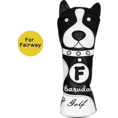 Golf Fairway Wood Headcovers Leather Golf Fairway Headcovers for #3 #5,Golf Wood Covers with Interchangeable Number Tag