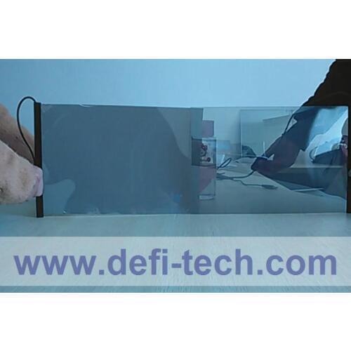 DfLabs 297mm * 210mm A4 SIZE SAMPLE DARK GRAY Self-adhesive Smart Switchable Glass Film for rear projection screen film
