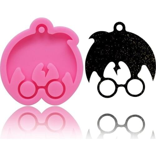 DIY Silicone Mirror Mold Magic Boy Key Chain Resin Mold Decorative Craft Jewelry Making Mold Epoxy Resin Molds Baking