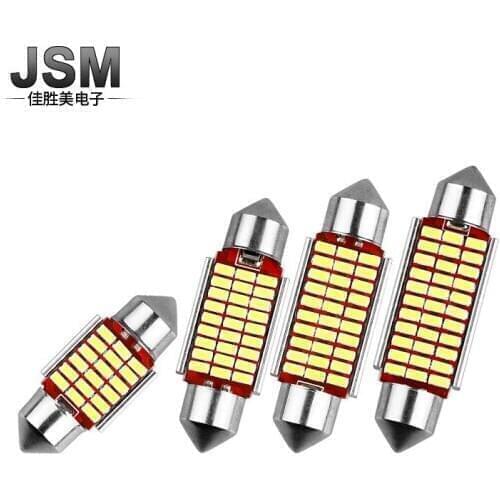 Double Pointed Reading Lamp 3014 27smd36mm High Brightness Decoding Lamp Car Roof Lamp LED Reading Lamp with Aluminum Parts