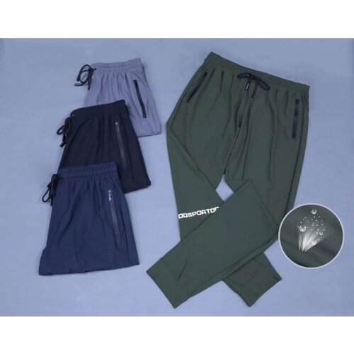 Joggers Sweatpants Quick-drying Sports Pants Mens Summer Ice Silk Thin Section Feet Leisure Outdoor Exercising Pants Training