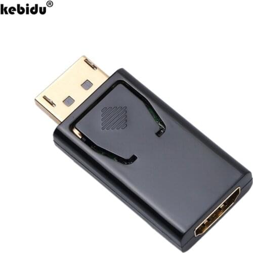 Kebidu5pcs/lot Display Port DP Male to HDMI Female HD Converter Cable Adapter for MacBook Pro Air HDTV DVD Video Audio Connector