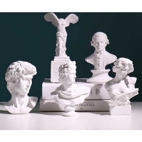 Creative David Statue Art Decoration Room Luxury Soft Decoration Sculpture Desktop Furnishing Articles