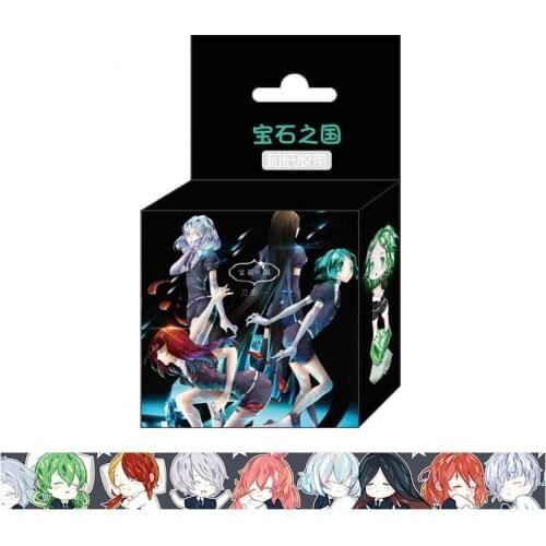 1.5cm*5m houseki no kuni Anime Tape Adhesive Tape DIY Scrapbooking Sticker Label Masking Tape