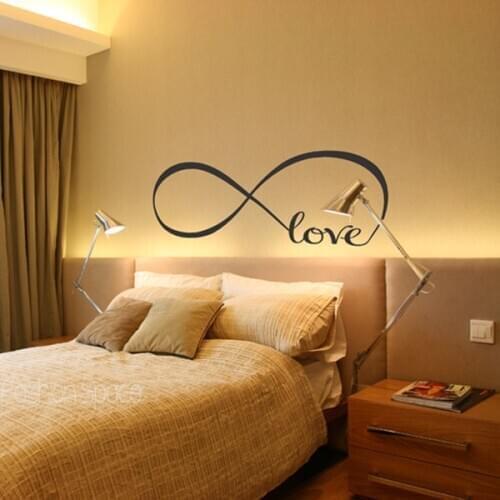 Love Art Wall Stickers 2016 New Infinite Vinyl Home Wall Decals Letters Decor Hot Sale Cheap