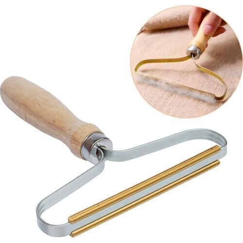 Mini Portable Lint Remover Fuzz Fabric Shaver Brush Tool Power-Free Fluff Pellet Removing Roller for Sweater Woolen Coat Clothes