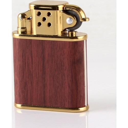 Refillable Inflatable Metal Old-fashioned Grinding Wheel Open Flame Lighter Regalos Para Hombre Originales Smoke Accesoires