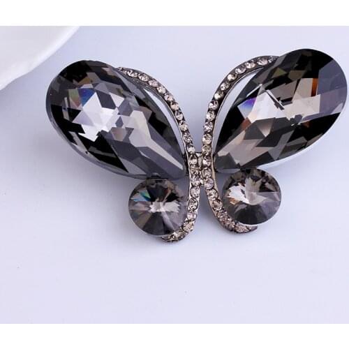 Fashion BIg Butterfly Brooch Pin Luxury Brooches Office Coat Pins Trendy Jewelry Crystal Brooches For Women Girls Gifts 2020 New