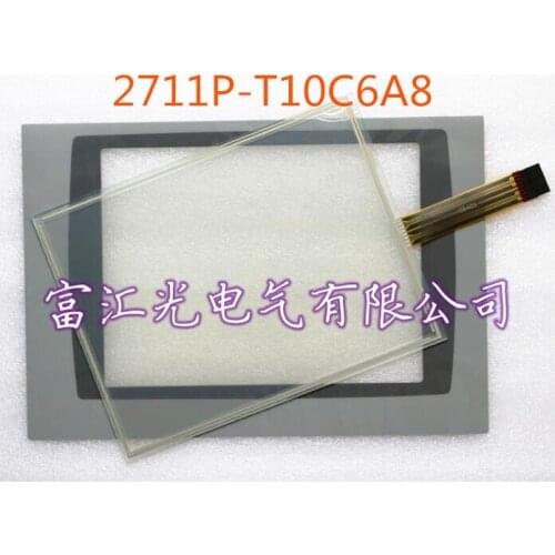 NEW PanelView Plus 1000 2711P-T10C6A8 2711P-T10C6A9 2711P-T10C6A1 HMI PLC Touch screen AND Front label Touch panel Frontlabel