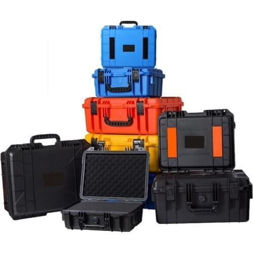 New Arrivals ABS Plastic Sealed Tool Box Safety Equipment Camera Toolbox Impact Resistant Dry Box Shockproof W Foam Four Colors