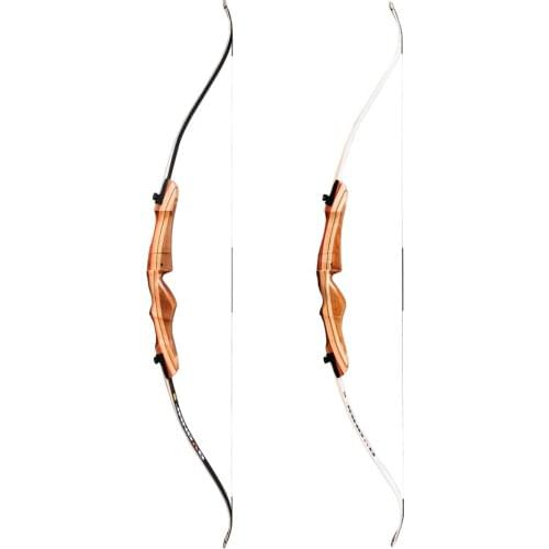 Sanlida Jandao Beginner Recurve Bow Wood Riser Traditional Style 62"-70" 16-38lbs Left & Right hand available Shooting Sport