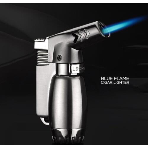 Hand-held Mini Cigar Torch Lighter Compact Windproof Jet Gun Lighters Continuous Fire Lock