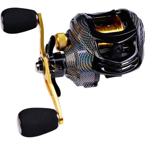 10KG Max Drag Baitcasting Reel 17+1 Ball Bearings 7.2:1 High Speed Casting Fishing Carbon Fiber Fishing Wheel spinning reel