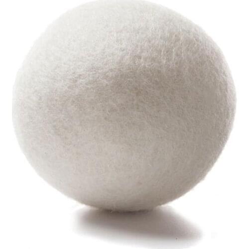 1pc 6cm Natural Laundry Balls Reusable Wool Dryer Fabric For Washing Laundry Ball Tumble Ball Dryer Cleaning Softer Clothes N4B1