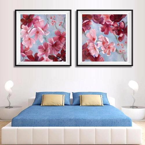 Modern Abstract Flower Canvas Painting Wall Pictures Print Poster Canvas Wall Art Cuadros Decoration Flowers Art Oil Painting