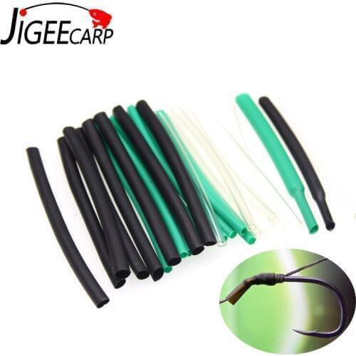 JIGEECARP 1/2m Heat Shrink Tube Carp Fishing Rig Make Material Shrink Tube 1/1.5/2/2.5/3/3.5mm Anti Tangle Sleeve Accessory