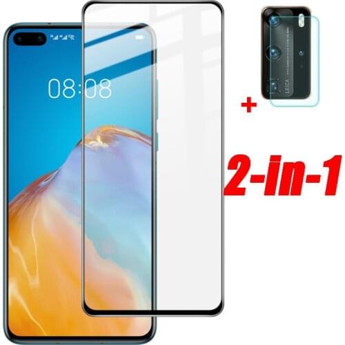 2-in-1 Tempered glass and rear camera film for HUAWEI P 40 HD screen protector for HUAWEI P 40 protective Glass camera lens Film