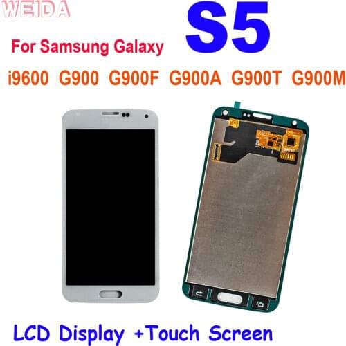 AAA+ LCD For Samsung Galaxy S5 i9600 G900 G900F G900A G900T G900M LCD Display Touch Screen Digitizer Assembly for Samsung S5 LCD