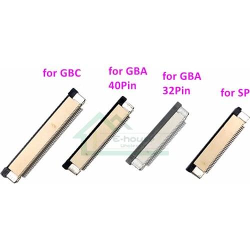 30pcs for GBC for GBA for GBA SP LCD screen connector LCD screen connect Jack for Gameboy motherboard repair
