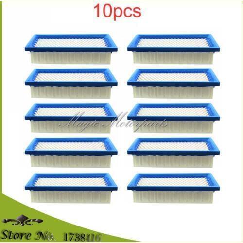 10x Air Filter For BRIGGS & STRATTON 496077 691643 176400 19B400 19E400 256400 19F400 19G700 192400 196400 JOHN DEERE AM34093