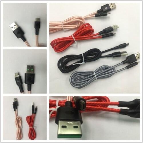 2m 6ft for V8 Braided USB Cable V8 Micro USB Data Line Sync Charger Cable Cord Weave Rope Data Line For Smart pho