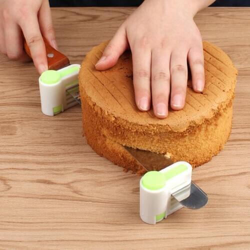 2Pcs/Set Bread Slicer Kit 5-Height Toast Cutter Serrated Blade Handle （Blade Not Included ）kitchen tools