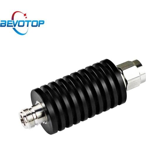 20W N Type Attenuator DC-3Ghz/4Ghz 1/2/3/5/6/10/15/20/30db/40db N Male Plug to Female Jack RF coaxial Power Connector 50ohm