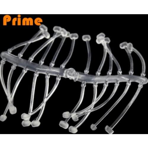24 Strands /pcs Carp Fishing Boilie Stop Pop Up Stop Holder Soft Band Bait Screw Boilie Inserts Hair Rigs Fishing Bait Stops
