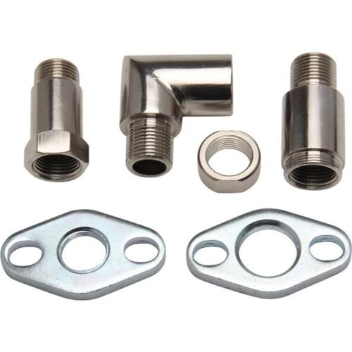 5Pcs/Set Oxygen Sensor Extension High Strength Anti-corrosive Metal Oxygen Sensor Extender Spacer Adapter Replacement for Tacoma