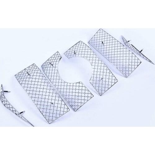 6PCS Stainless Steel Car Insect Screening Mesh Front Grille For Toyota Land Cruiser Prado 2018