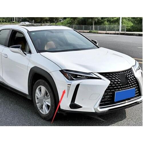 ABS Chrome Car Front Headlight Trim Cover Head Lights Sticker For Lexus UX200 UX250h UX260h 2019 2020