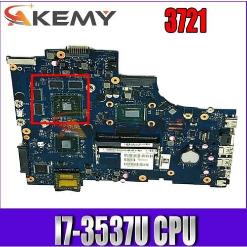 Akemy CN-0V98DM V98DM FOR DELL INSPIRON 17R 3721 5721 laptop motherboard VAW11 LA-9102P SR0XG I7-3537U HD 8500M main board