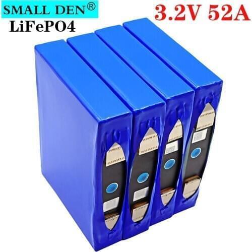 3.2v 50Ah 52Ah lifepo4 battery 3.2v cell 3C 150A high drain for electric bike battery pack diy 12v 24v solar Inverter golf cart