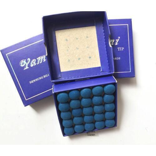 Free shipping 10pcs/lot Brand Professional Yami 10mm snooker cue tips high leather pigskin pool cue tip billiard accessories