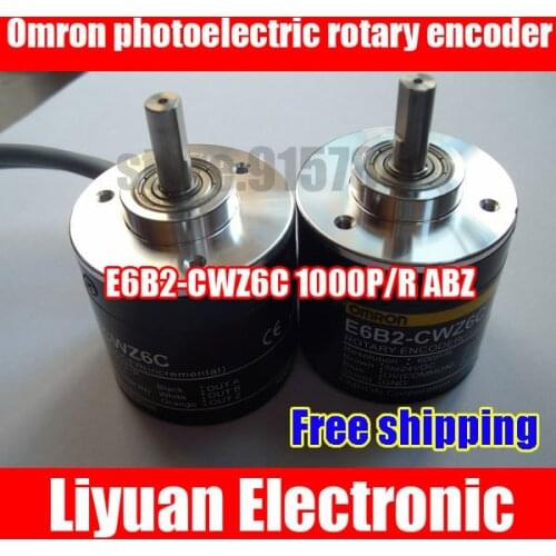 Free shipping new Omron photoelectric rotary encoder E6B2-CWZ6C 1000P / R ABZ / optical encoder