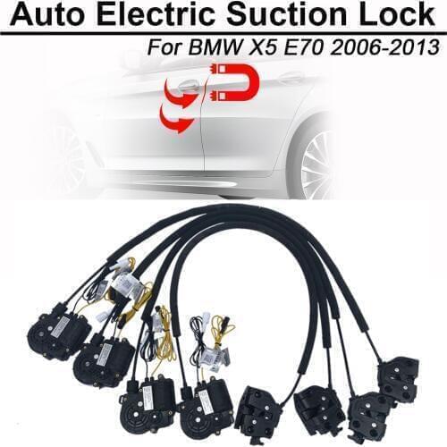 CARBAR Smart Auto Electric Suction Door Lock for BMW X5 E70 2006-2013 Automatic Soft Close Door Super Silence Car Vehicle Door