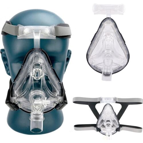 CPAP Full Face Mask With Adjustable Headgear 3 Size Cushions For Medical Air Breathing Machine Sleep Apnea Anti Snoring
