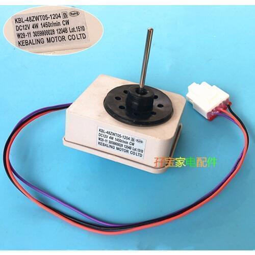 Refrigerator motor parts applicable TCL refrigerator fan motor KBL-48ZWT05-1204 DC12V 4W 1450r/min CW W29-11 3059900028 1204B