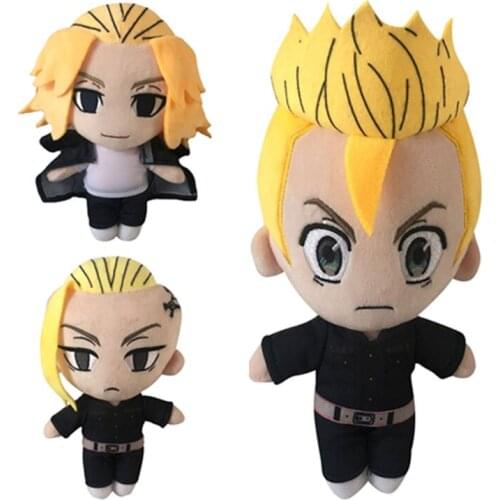 Anime Tokyo Revengers Hanagaki Takemichi Sano Manjiro Ryuguji Ken Plush Toy Stuffed Doll Gifts 20CM