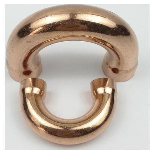 Copper 180 Elbow Plumbing Pipe Fitting Water Gas Oil Scoket Weld Coupler End Feed 180 Deg 19mm x0.8mm x60