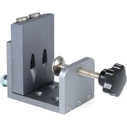 Hole Locator Jig DIY Kit Pocket Hole Locator for Wood Working Pocket Hole Drilling Guide Kit Oblique Jig System Drill Guide Set