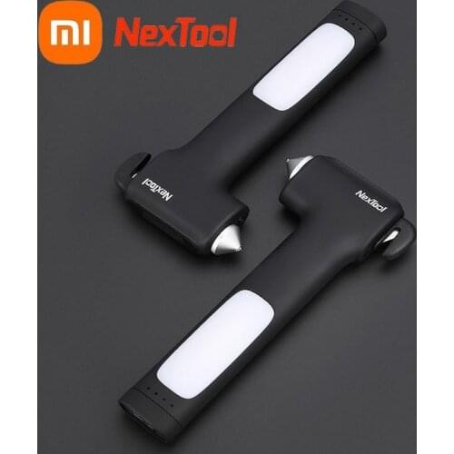 New Xiaomi NexTool Multifunctional Seek Survival Hammer Phone Charge Smashing Window Breaker Emergency EDC Lighting Tool