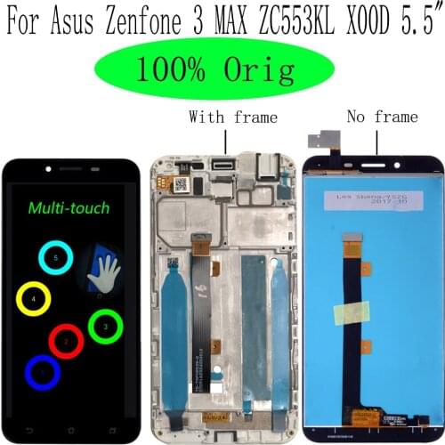 Shyueda 100% Orig A+ 5.5" For Asus Zenfone 3 MAX ZC553KL X00D LCD Display Touch Screen Digitizer Assembly Parts