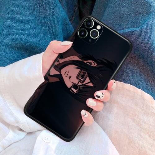 Hange zoe attack on titan anime silicone for iPhone Se 6 6s 7 8 Plus X XR XS 11 12 Mini Pro Max glass TPU phone case cover shell