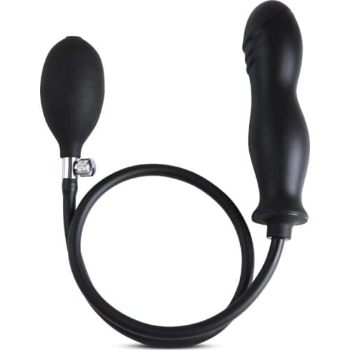 Silicone Expandable Anal Dilator Inflatable Anal Plug Massage Dildo Vagina Masturbator Adults Anal Sex Toys for Women Men Gay