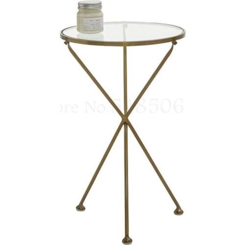 Nordic Coffee Table Side Table Golden Iron Corner Table Living Room Creative Sofa Side Table Metal Simple Modern Bedside